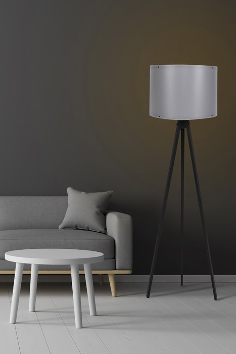Opviq Lámpara de pie estilo escandinavo negro y gris Opviq Lámpara de pie estilo escandinavo negro y gris